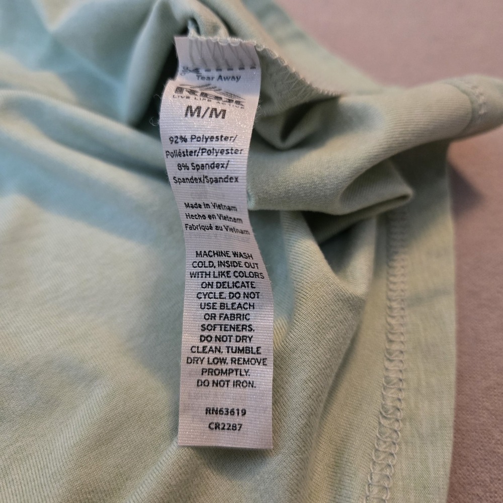 RBX‎ Women's XL V Neck T shirts Poly/Spandex Light Green Short Sleeve - Picture 10 of 11